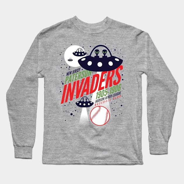 Paterson Invaders Long Sleeve T-Shirt by MindsparkCreative